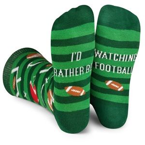 I’d rather be watching football socks NEW sealed never opened Unisex